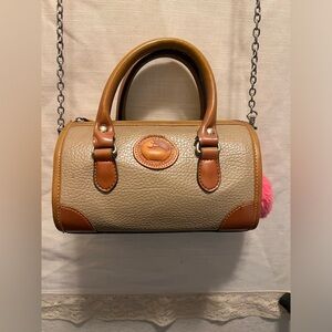 Dooney & Bourke Tan and Brown Crossbody Bag